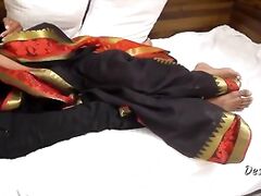 Beautiful Indian Randi Fucked in Black Saree